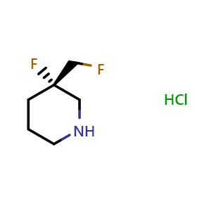 (S)-3-fluoro-3-(fluoromethyl)piperidine hydrochloride