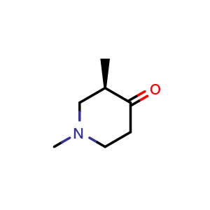 Chemical structure of (R)-1,3-dimethylpiperidin-4-one , CAS 1527494-98-9, AChemBlock Q65018