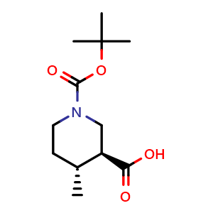 (3S,4R)-1-(tert-butoxycarbonyl)-4-methylpiperidine-3-carboxylic acid