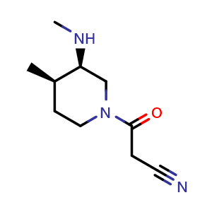 3-((3R,4R)-4-methyl-3-(methylamino)piperidin-1-yl)-3-oxopropanenitrile