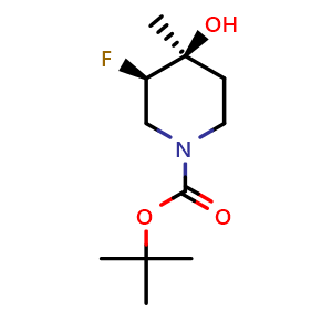 tert-butyl (3S,4S)-3-fluoro-4-hydroxy-4-methylpiperidine-1-carboxylate