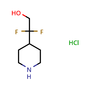 2,2-difluoro-2-(piperidin-4-yl)ethan-1-ol hydrochloride