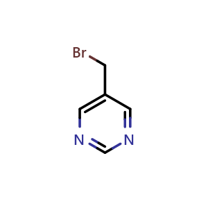 Chemical structure of 5-(bromomethyl)pyrimidine , CAS 25198-96-3, AChemBlock Q65336
