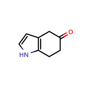 Chemical structure of 1,4,6,7-tetrahydro-5H-indol-5-one , CAS 35419-02-4, AChemBlock Q65373