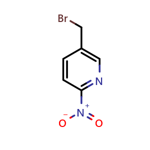 Chemical structure of 5-(bromomethyl)-2-nitropyridine , CAS 448968-52-3, AChemBlock Q65377