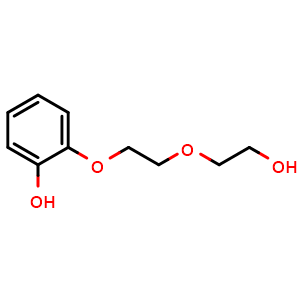 Chemical structure of 2-(2-(2-hydroxyethoxy)ethoxy)phenol , CAS 111875-70-8, AChemBlock Q65398