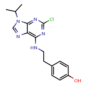 4-(2-((2-chloro-9-isopropyl-9H-purin-6-yl)amino)ethyl)phenol