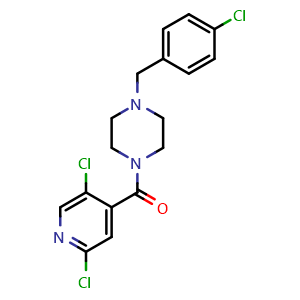 (4-(4-chlorobenzyl)piperazin-1-yl)(2,5-dichloropyridin-4-yl)methanone