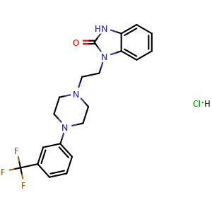 1-(2-(4-(3-(trifluoromethyl)phenyl)piperazin-1-yl)ethyl)-1,3-dihydro-2H-benzo[d]imidazol-2-one hydrochloride