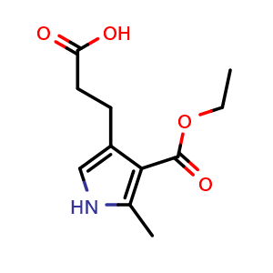 3-(4-(ethoxycarbonyl)-5-methyl-1H-pyrrol-3-yl)propanoic acid