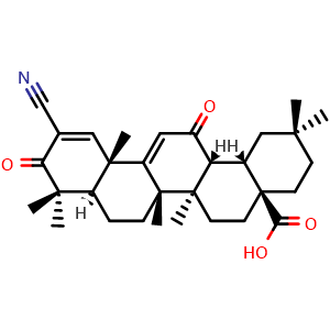 Chemical structure of Bardoxolone , CAS 218600-44-3, AChemBlock Q65454