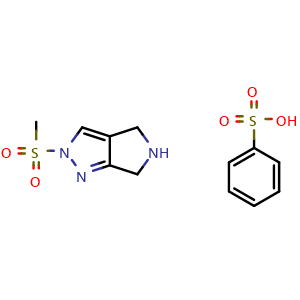 2-(methylsulfonyl)-2,4,5,6-tetrahydropyrrolo[3,4-c]pyrazole benzenesulfonate