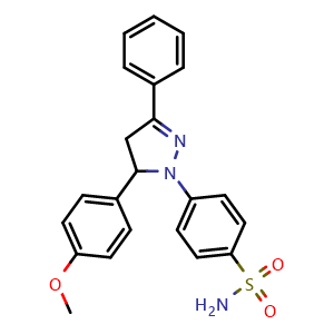 4-(5-(4-methoxyphenyl)-3-phenyl-4,5-dihydro-1H-pyrazol-1-yl)benzenesulfonamide