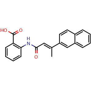 (E)-2-(3-(naphthalen-2-yl)but-2-enamido)benzoic acid