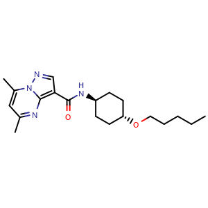 5,7-dimethyl-N-((1r,4r)-4-(pentyloxy)cyclohexyl)pyrazolo[1,5-a]pyrimidine-3-carboxamide
