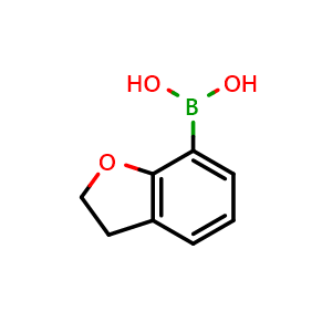 Chemical structure of (2,3-dihydrobenzofuran-7-yl)boronic acid , CAS 685514-61-8, AChemBlock Q65541