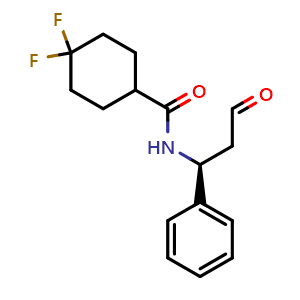 (S)-4,4-difluoro-N-(3-oxo-1-phenylpropyl)cyclohexane-1-carboxamide