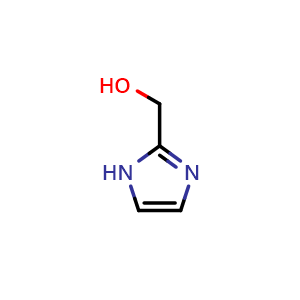 Chemical structure of (1H-imidazol-2-yl)methanol , CAS 3724-26-3, AChemBlock Q65640