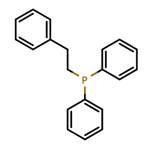 Chemical structure of phenethyldiphenylphosphane , CAS 5952-49-8, AChemBlock Q65661