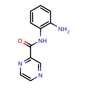 Chemical structure of N-(2-aminophenyl)pyrazine-2-carboxamide , CAS 926259-99-6, AChemBlock Q65691