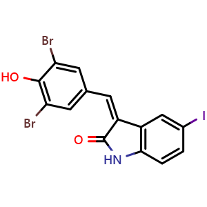 3-(3,5-dibromo-4-hydroxybenzylidene)-5-iodoindolin-2-one