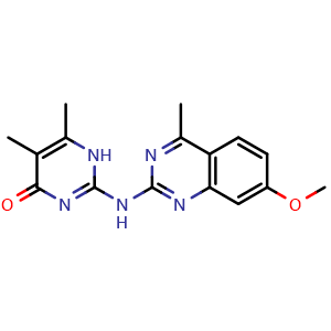 2-((7-methoxy-4-methylquinazolin-2-yl)amino)-5,6-dimethylpyrimidin-4(1H)-one