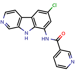 N-(6-chloro-9H-pyrido[3,4-b]indol-8-yl)nicotinamide