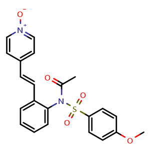 (E)-4-(2-(N-((4-methoxyphenyl)sulfonyl)acetamido)styryl)pyridine 1-oxide