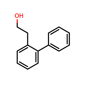 Chemical structure of 2-([1,1'-biphenyl]-2-yl)ethan-1-ol , CAS 111033-77-3, AChemBlock Q65944