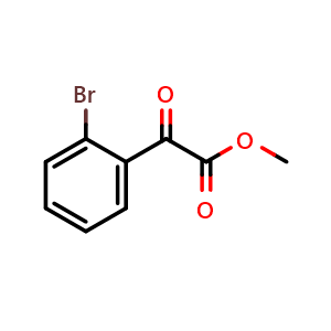 Chemical structure of methyl 2-(2-bromophenyl)-2-oxoacetate , CAS 122394-38-1, AChemBlock Q65985