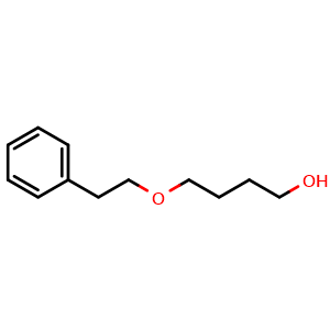 Chemical structure of 4-phenethoxybutan-1-ol , CAS 155526-43-5, AChemBlock Q65990