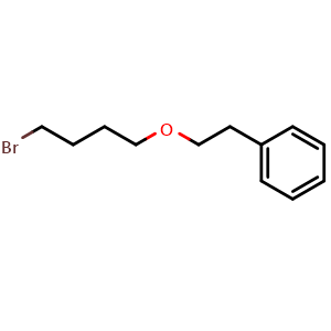 Chemical structure of (2-(4-bromobutoxy)ethyl)benzene , CAS 94749-39-0, AChemBlock Q65991