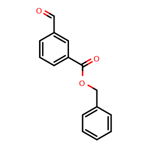 Chemical structure of benzyl 3-formylbenzoate , CAS 167754-53-2, AChemBlock Q66006