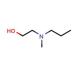 Chemical structure of 2-(methyl(propyl)amino)ethan-1-ol , CAS 2893-45-0, AChemBlock Q66069