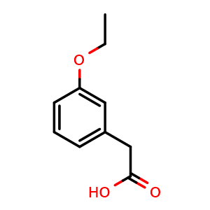 Chemical structure of 2-(3-ethoxyphenyl)acetic acid , CAS 72775-83-8, AChemBlock Q66113