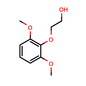 Chemical structure of 2-(2,6-dimethoxyphenoxy)ethan-1-ol , CAS 6161-82-6, AChemBlock Q66120