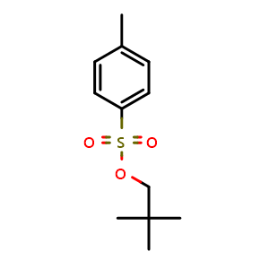 Chemical structure of neopentyl 4-methylbenzenesulfonate , CAS 2346-07-8, AChemBlock Q66156