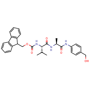(9H-fluoren-9-yl)methyl ((S)-1-(((S)-1-((4-(hydroxymethyl)phenyl)amino)-1-oxopropan-2-yl)amino)-3-methyl-1-oxobutan-2-yl)carbamate
