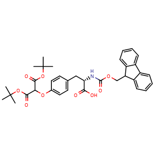 (S)-2-((((9H-fluoren-9-yl)methoxy)carbonyl)amino)-3-(4-((1,3-di-tert-butoxy-1,3-dioxopropan-2-yl)oxy)phenyl)propanoic acid