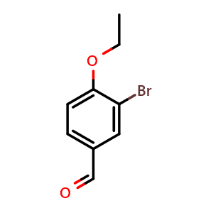 Chemical structure of 3-bromo-4-ethoxybenzaldehyde , CAS 108373-05-3, AChemBlock Q66291