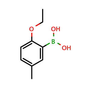 Chemical structure of (2-ethoxy-5-methylphenyl)boronic acid , CAS 123291-97-4, AChemBlock Q66476