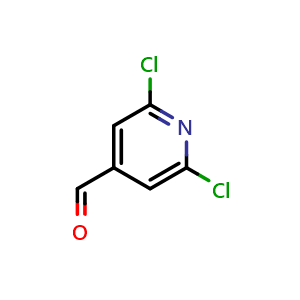 Chemical structure of 2,6-dichloroisonicotinaldehyde , CAS 113293-70-2, AChemBlock Q66693