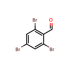 Chemical structure of 2,4,6-tribromobenzaldehyde , CAS 45859-98-1, AChemBlock Q66758