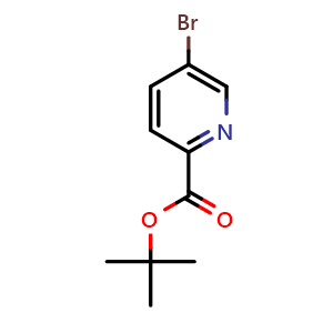 Chemical structure of tert-butyl 5-bromopicolinate , CAS 845306-08-3, AChemBlock Q66794