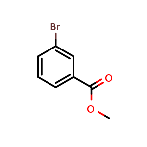 Chemical structure of methyl 3-bromobenzoate , CAS 618-89-3, AChemBlock Q66806