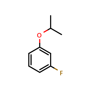 Chemical structure of 1-fluoro-3-isopropoxybenzene , CAS 203115-93-9, AChemBlock Q66828