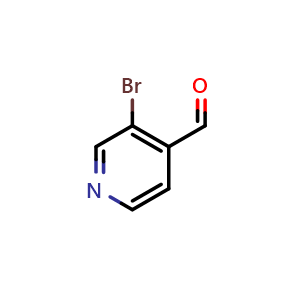 Chemical structure of 3-bromoisonicotinaldehyde , CAS 70201-43-3, AChemBlock Q66929