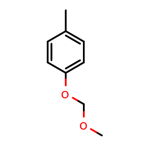 Chemical structure of 1-(methoxymethoxy)-4-methylbenzene , CAS 25458-49-5, AChemBlock Q67077