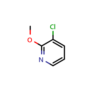 Chemical structure of 3-chloro-2-methoxypyridine , CAS 13472-84-9, AChemBlock Q67093