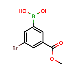 (3-bromo-5-(methoxycarbonyl)phenyl)boronic acid